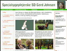 Tablet Screenshot of gerdjohnsen.dk